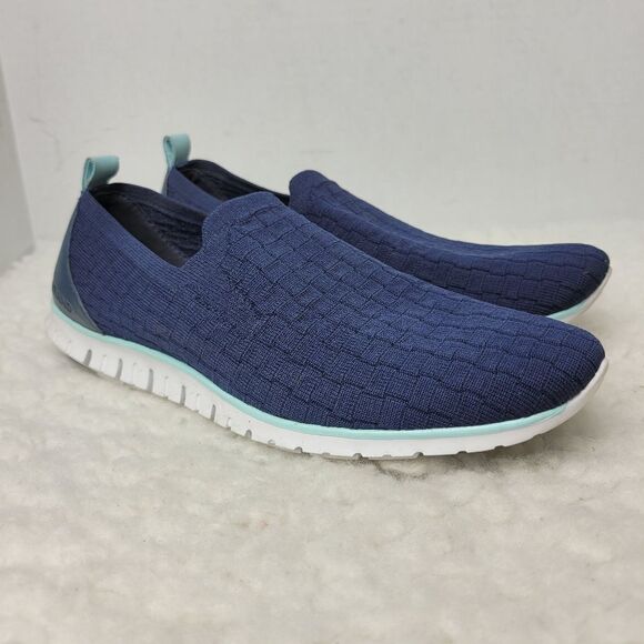 Cole Haan  Zerogrand Women's Size 7.5  Stitchlite Slip On Loafer Navy/White - Picture 1 of 9
